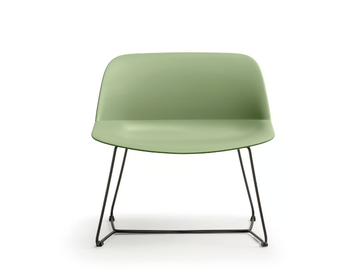DEEP XL - Sled base plastic easy chair by Quinti Sedute - view 3